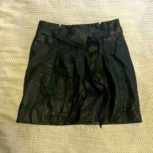 Free people vegan leather skirt